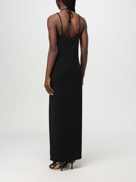 26SS 칼라거펠트 롱 원피스 KHA1W46028 999 Black - KARL LAGERFELD