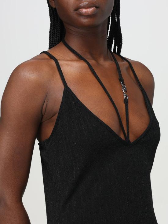 26SS 칼라거펠트 롱 원피스 KHA1W46028 999 Black - KARL LAGERFELD