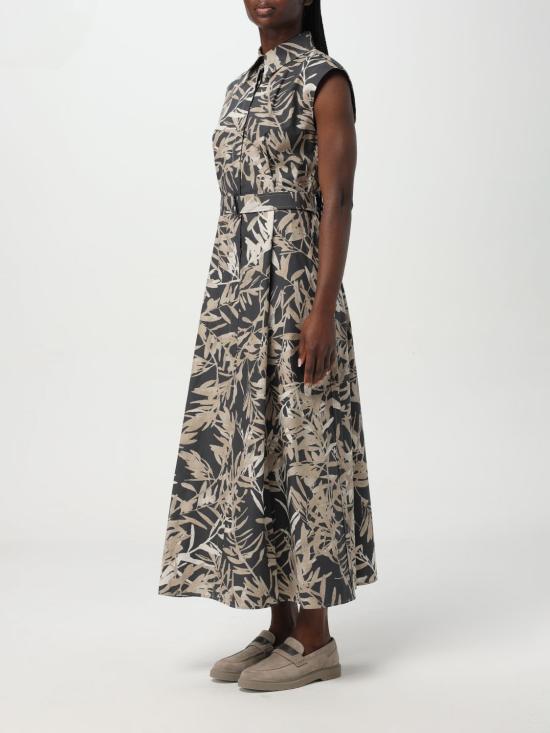 25FW 브루넬로 쿠치넬리 롱 원피스 ML900A5286 C005 Brown - BRUNELLO CUCINELLI