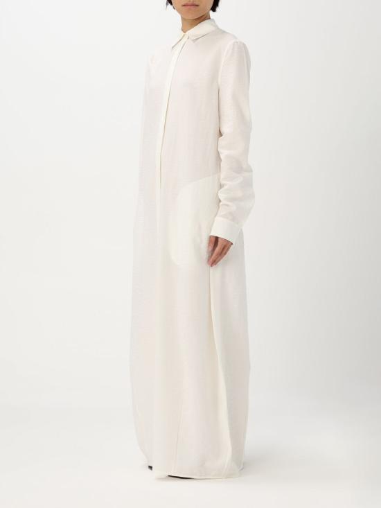 25SS 토템 롱 원피스 251WRD4489FB0368 047 White - TOTEME