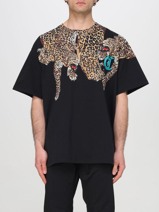 25SS 저스트까발리 반팔 티셔츠 78OAHA10CJ718 899 Black