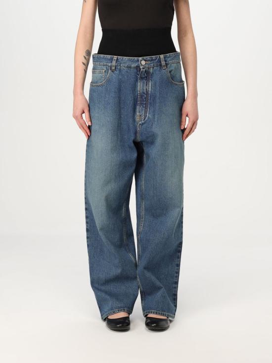 25SS 알라이아 데님 팬츠 AA9P0155T5364 525 Denim