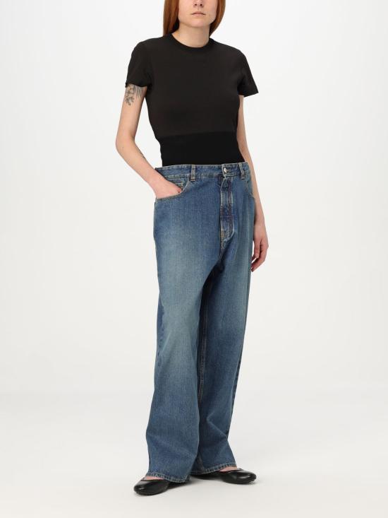 25SS 알라이아 데님 팬츠 AA9P0155T5364 525 Denim - ALAIA