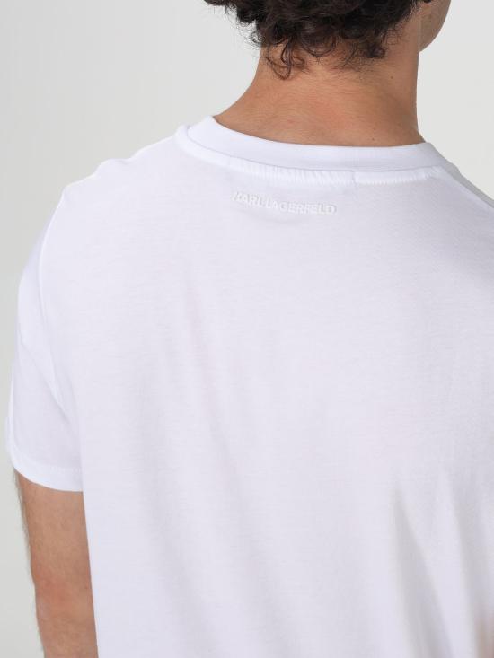 25SS 칼라거펠트 반팔 티셔츠 KM755052 10 White - KARL LAGERFELD