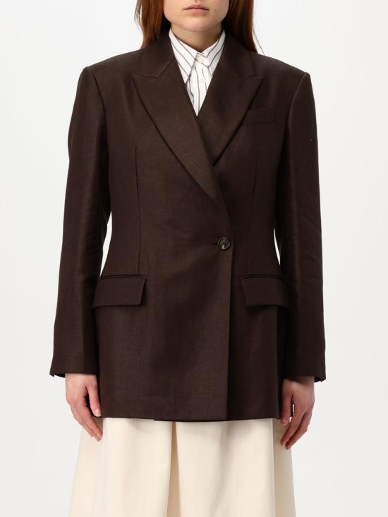 25FW 브루넬로 쿠치넬리 폴리쉬드 린넨 트윌 모닐리 블레이저 ML1427261 C273 Brown