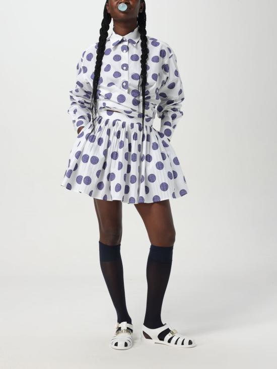 25FW 모스키노 블라우스 02300450 1002 White - MOSCHINO