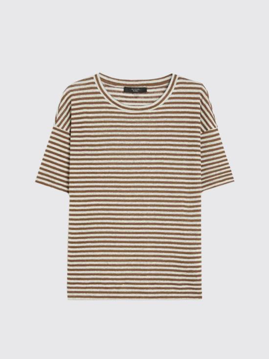 25SS 위켄드막스마라 반팔 티셔츠 2515941032600 011 Ecru