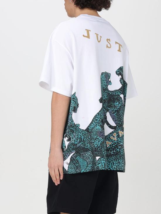 25SS 저스트까발리 반팔 티셔츠 78OAHA06CJ718 003 White - JUST CAVALLI