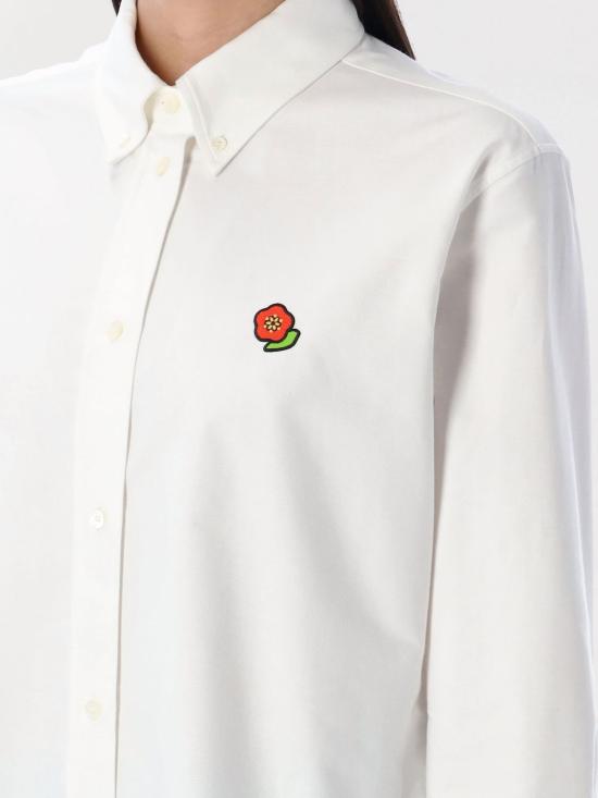 25SS 겐조 셔츠 FF52CH2649LO 01 White - KENZO