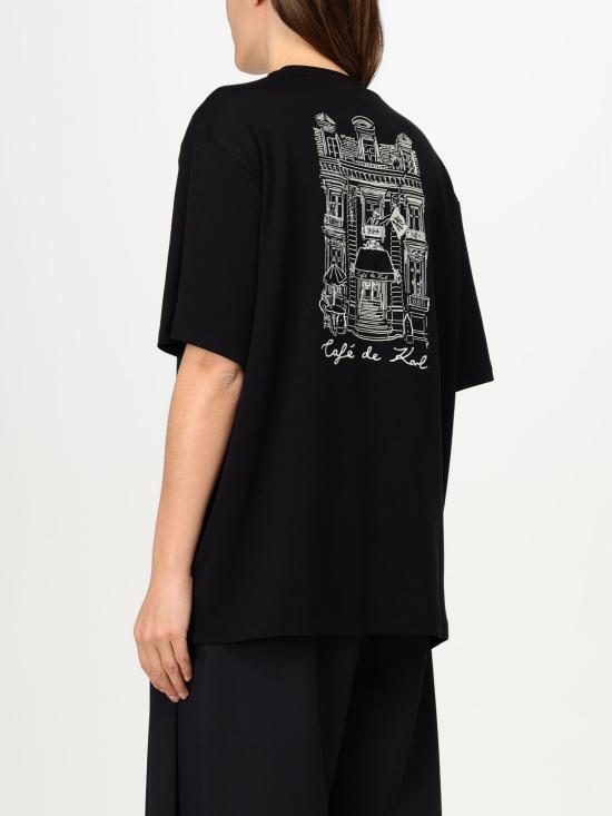 25SS 칼라거펠트 반팔 티셔츠 A2W17088 999 Black - KARL LAGERFELD