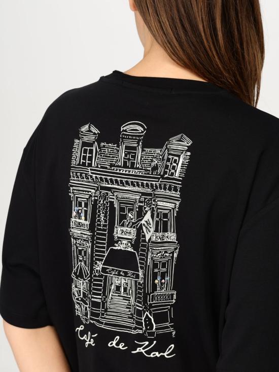 25SS 칼라거펠트 반팔 티셔츠 A2W17088 999 Black - KARL LAGERFELD