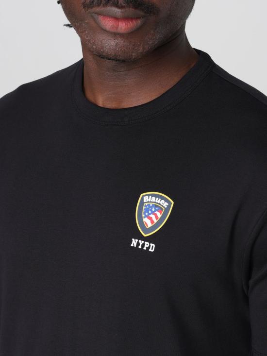 25SS 블라우어 반팔 티셔츠 BLUH02196004547 999 Black - BLAUER