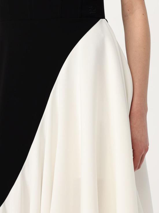 25SS 칼라거펠트 롱 원피스 A2W13019 998 Black - KARL LAGERFELD