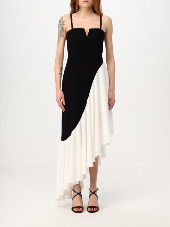 25SS 칼라거펠트 롱 원피스 A2W13019 998 Black