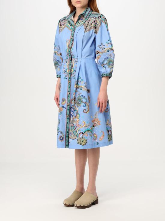 25SS 에트로 미디 원피스 WRHA025899SP5B7 X0885 Blue - ETRO