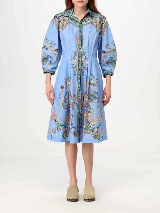 25SS 에트로 미디 원피스 WRHA025899SP5B7 X0885 Blue