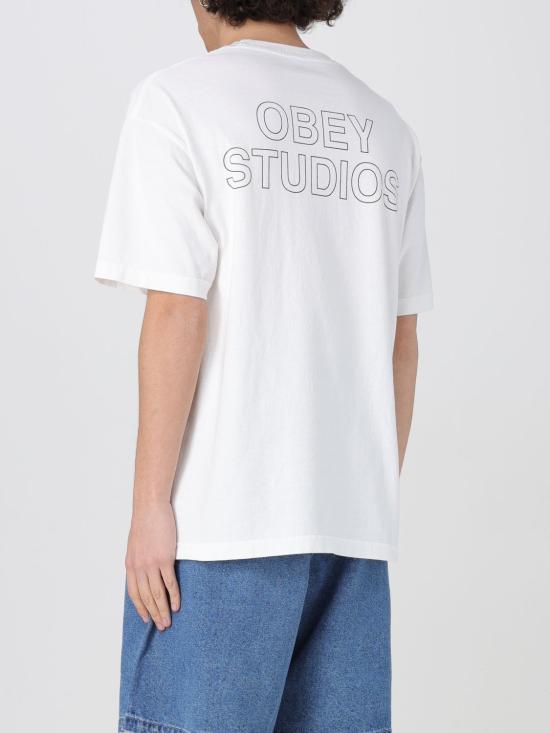 25SS 오베이 반팔 티셔츠 167924095 VWH White - OBEY