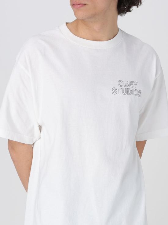 25SS 오베이 반팔 티셔츠 167924095 VWH White - OBEY