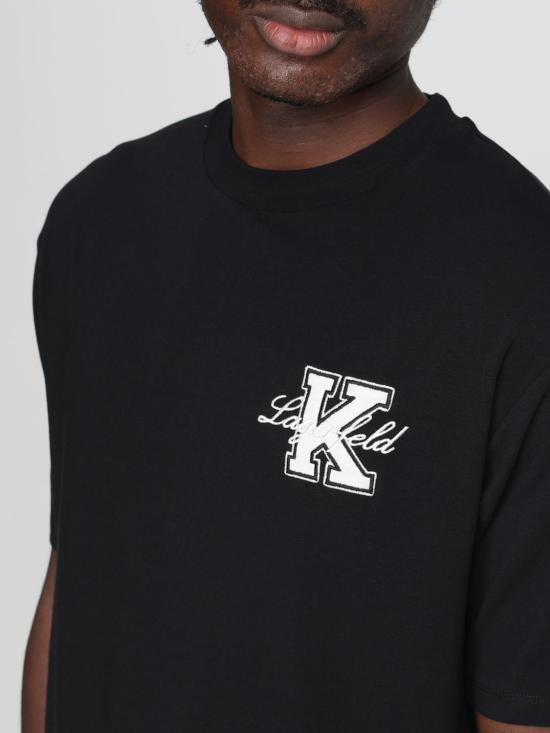 25SS 칼라거펠트 반팔 티셔츠 KM755148 990 Black - KARL LAGERFELD