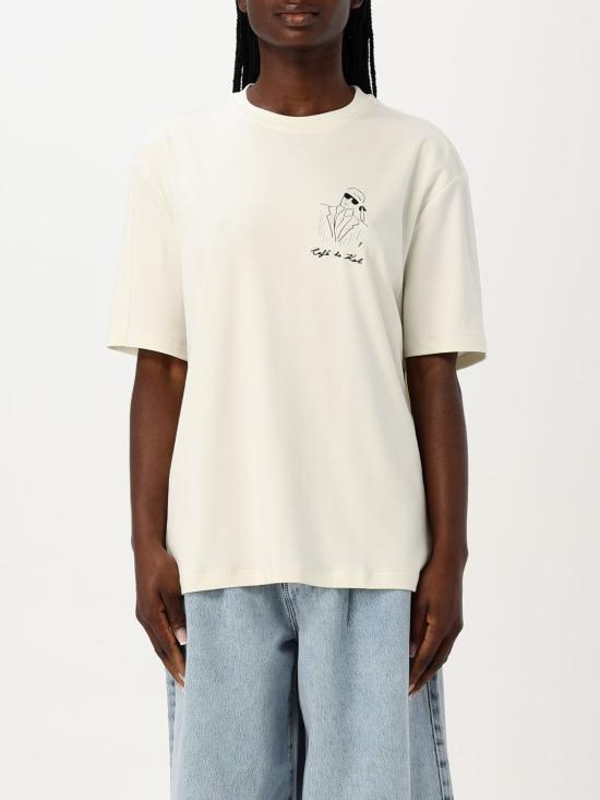 25SS 칼라거펠트 반팔 티셔츠 A2W17089 B09 White