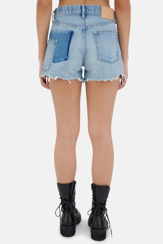  마우지 데님 숏팬츠 Moussy Mckendree 반바지 라이트 블루 - MOUSSY