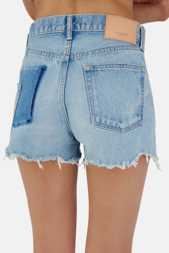  마우지 데님 숏팬츠 Moussy Mckendree 반바지 라이트 블루 - MOUSSY