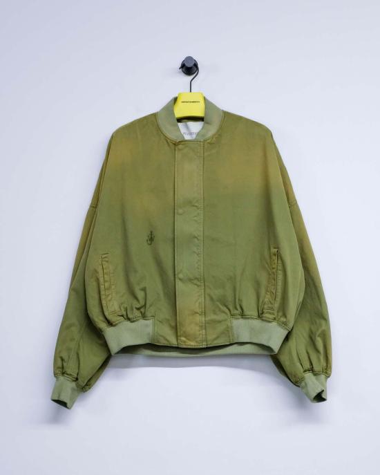  JW앤더슨 봄버 자켓 JW 앤더슨 페이디드 올리브 코튼 봄버 재킷