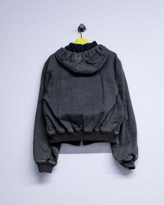  아워레가시 데님 자켓 Our Legacy Bank 재킷 블랙 코팅 워시 - OUR LEGACY