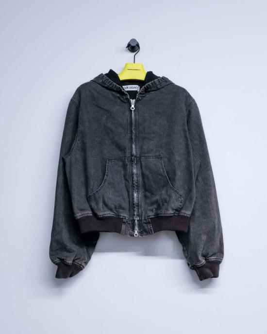  아워레가시 데님 자켓 Our Legacy Bank 재킷 블랙 코팅 워시 - OUR LEGACY