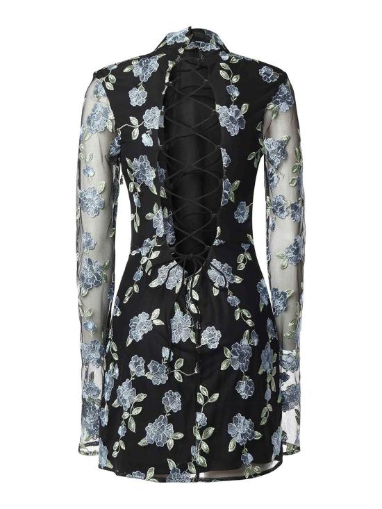  로테이트 바이 크리스텐슨 숏 원피스 1138971000 Black - ROTATE BY BIRGERCHRISTENSEN