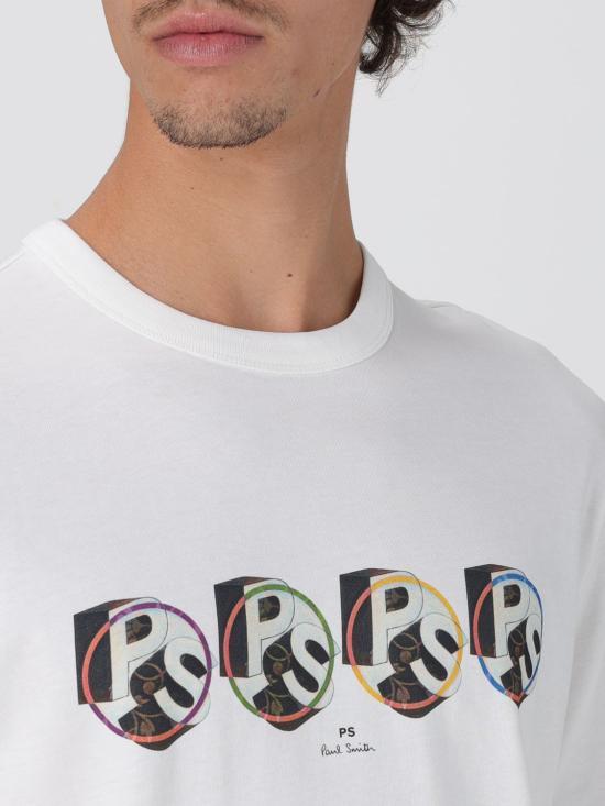 25SS 폴 스미스 반팔 티셔츠 M2R220XPP512002 WHITE DOM - PAUL SMITH