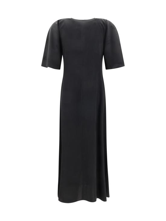 25SS 가니 미디 원피스 W0255 099 BLACK - GANNI