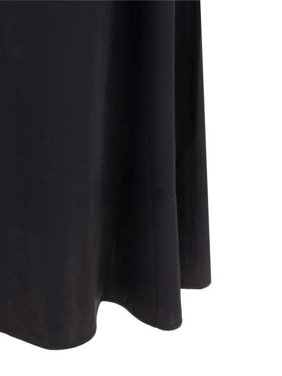 25SS 가니 미디 원피스 W0255 099 BLACK - GANNI