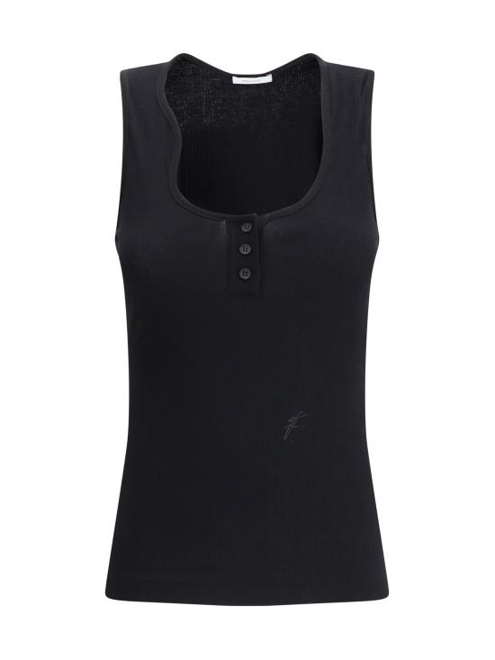 25SS 살바토레 페라가모 민소매 티셔츠 782728 003 BLACK