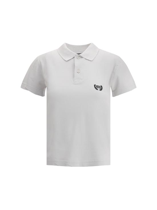 25SS 발렌시아가 폴로 티셔츠 833244TSVC7 9012 WHITE