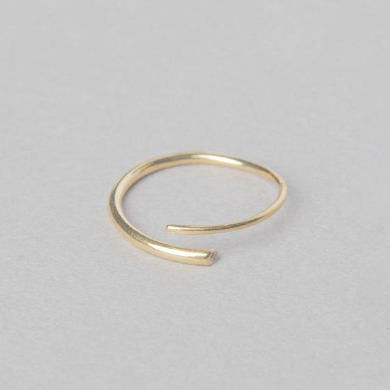  바비 카 반지 Bobbie Carr 스플릿 호른 링 다이아몬드