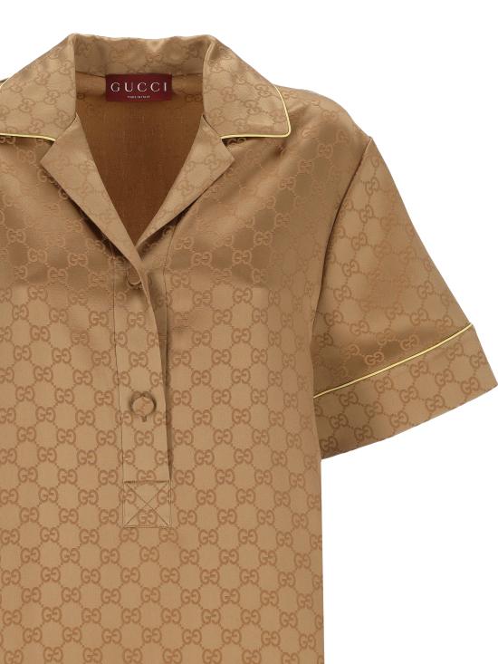 25SS 구찌 폴로 티셔츠 814927 ZAQKJ2031 RAME MIX - GUCCI