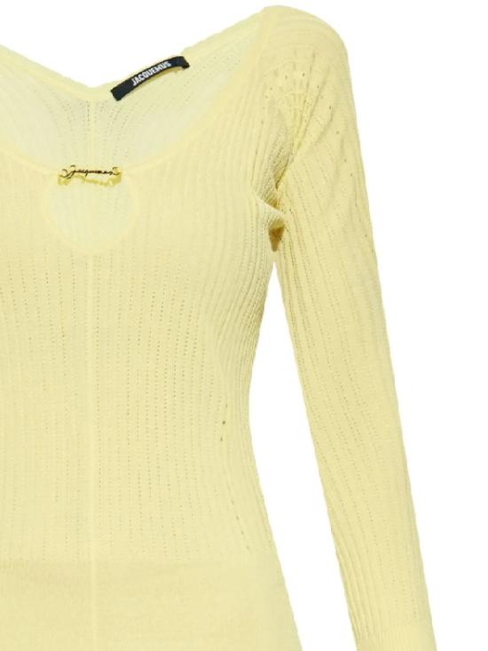 25SS 자크뮈스 숏 원피스 251KN356 2424210 Light yellow - JACQUEMUS