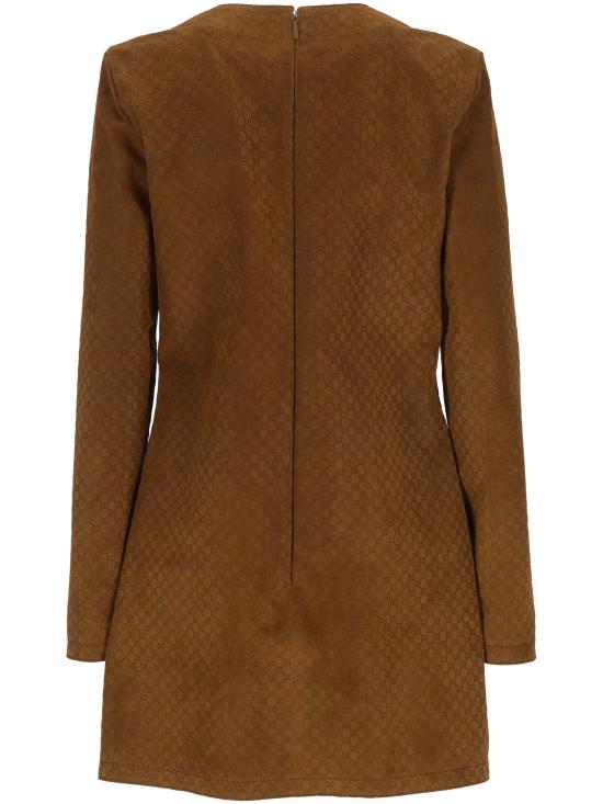 25SS 구찌 GG 스웨이드 홀스빗 원피스 817757 XNA5G2234 Cuir - GUCCI