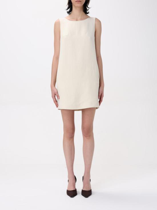 25SS 돈답 미디 원피스 DA445IF0041DXXX 004 Yellow Cream