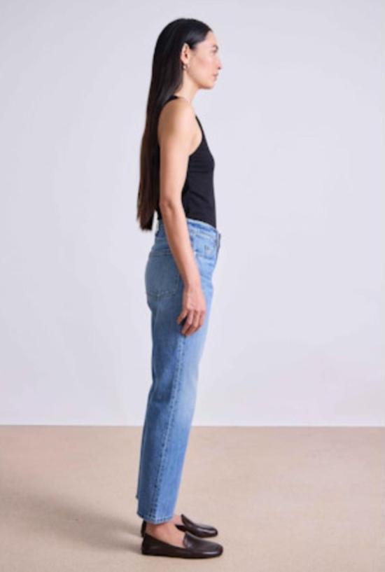  어피스 어파트 데님 팬츠 르네 킥 플레어 진 에르모사 워시 - APIECE APART