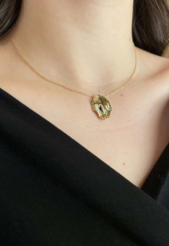  더 엔케이씨 스토어 목걸이/팬던트 Nkc Store 골드 페탈 펜던트 목걸이 - The NKC Store