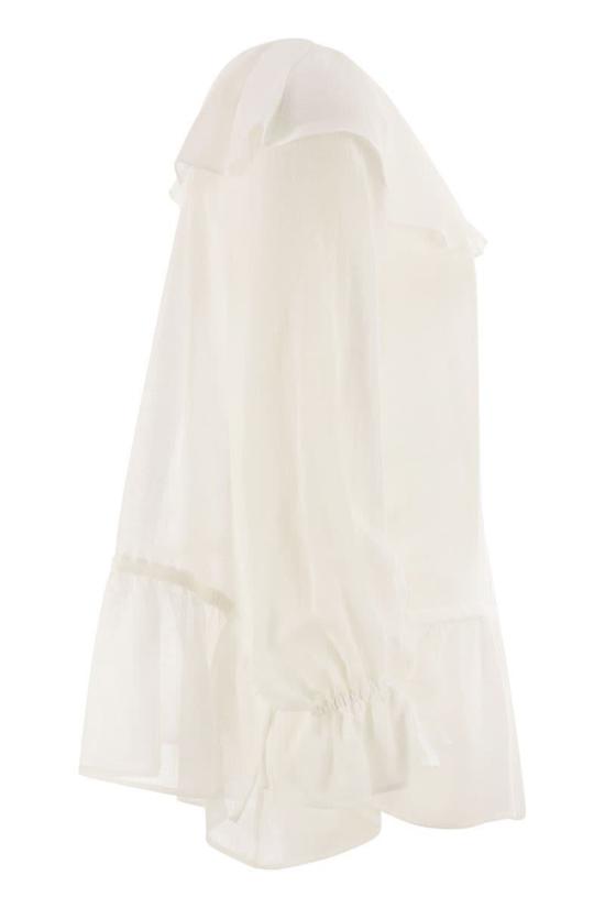 25SS 위켄드막스마라 블라우스 2515191013600 002 WHITE - WEEKEND MAX MARA