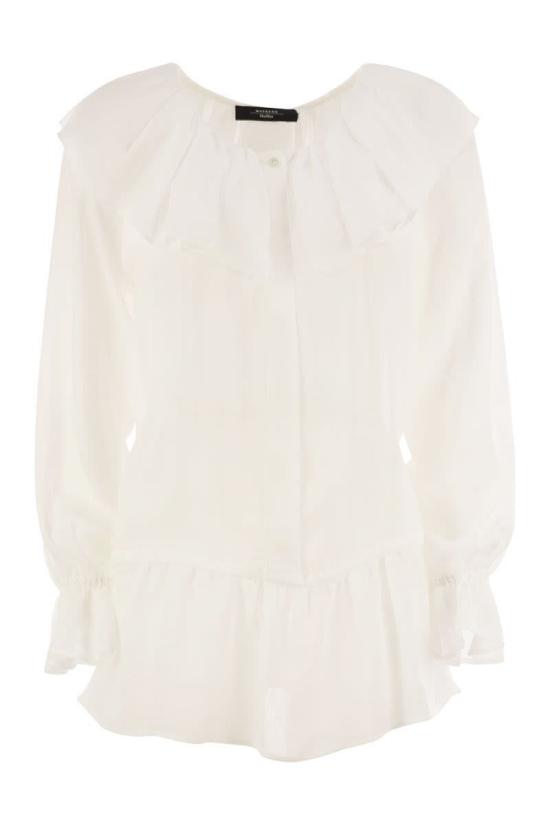 25SS 위켄드막스마라 블라우스 2515191013600 002 WHITE