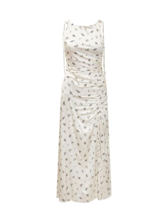 25SS 가니 미디 원피스 W0262 135 WHITE - GANNI