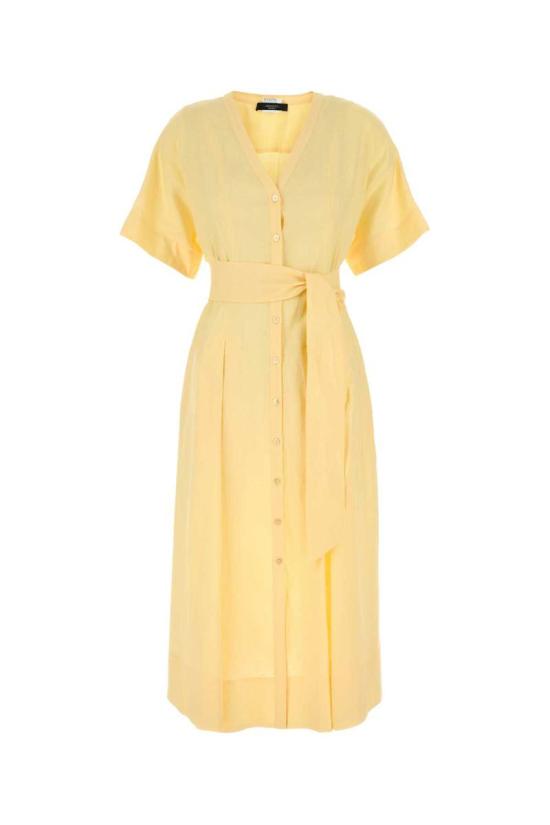 25SS 위켄드막스마라 미디 원피스 2515221033600 002 YELLOW