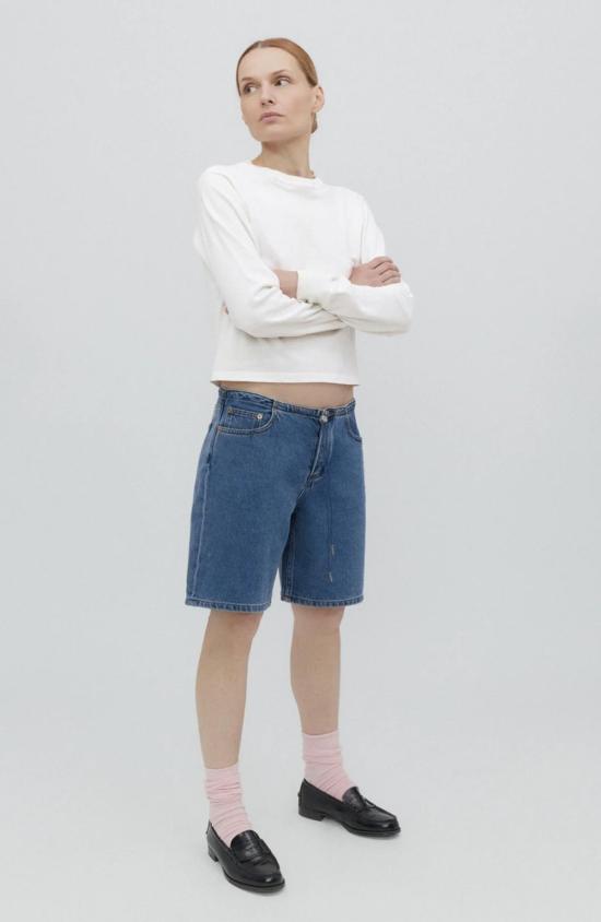  스틸히어 숏팬츠 스틸 히어 뉴욕 쿨 쇼츠 클래식 블루 - STILL HERE