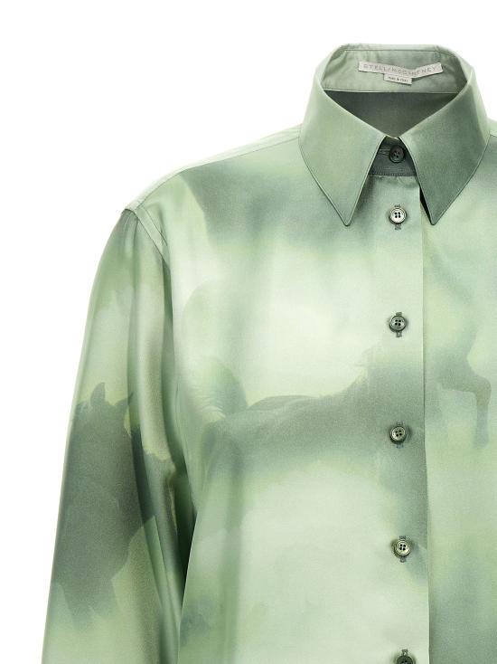 25SS 스텔라 맥카트니 셔츠 6201313FS2208430 Green - STELLA MCCARTNEY
