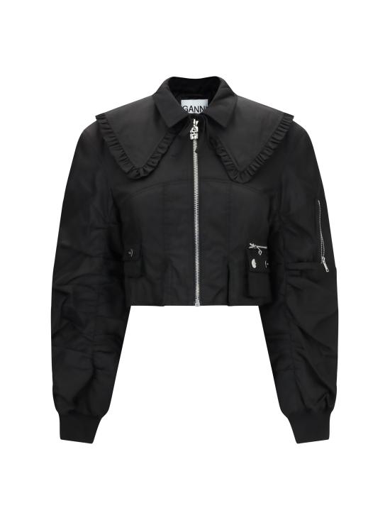 25SS 가니 자켓 W0279 099 BLACK