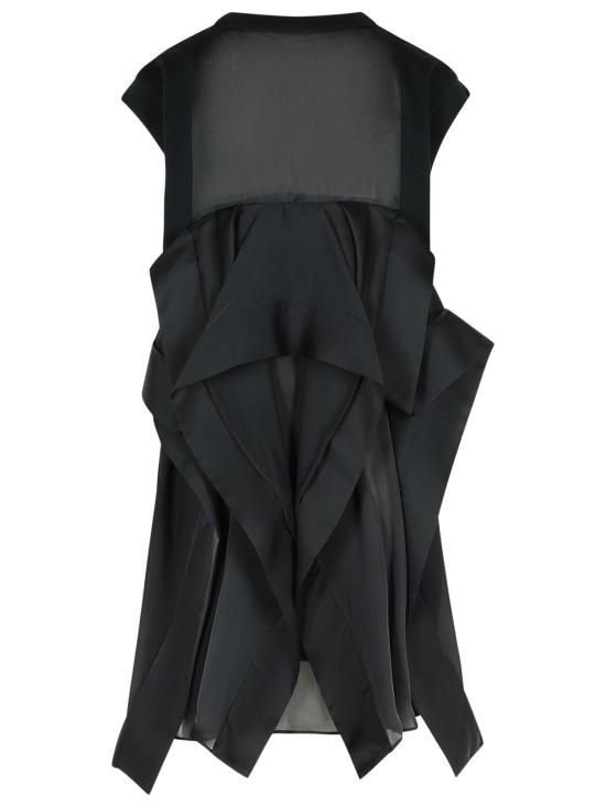 25SS 사카이 미디 원피스 07914001 Black - SACAI